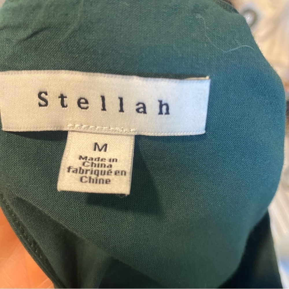 Stellah Girls  Ruffle Elegant Green Dress, size Medium with‎ pockets - Picture 11 of 11